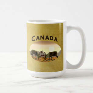 Taza De Café Duelo de caribúes - Canadá