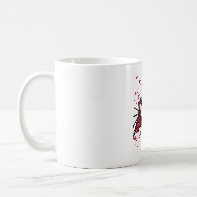 Taza De Café Duelo de samuráis calavera (Izquierda)
