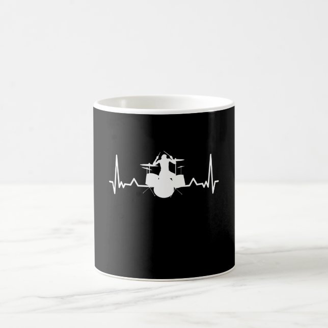 Taza De Café Duelo de tambor tamborileo latido Funny Gift (Centro)