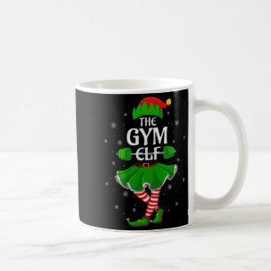 Taza De Café Duende de gimnasio Navidad Familia Entrenamiento C