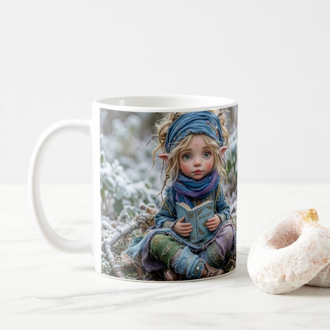 Taza De Café Duende de Invierno (Con donut)