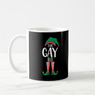 Taza De Café Duende Gay LGTBQ Fiesta de Navidad Familiar a Jueg