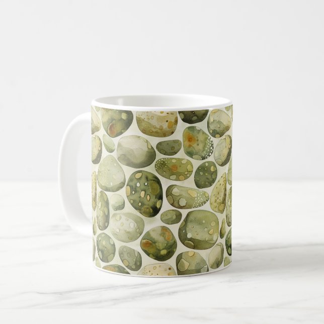 Taza De Café Duende Verde Rocas (Anverso izquierdo)