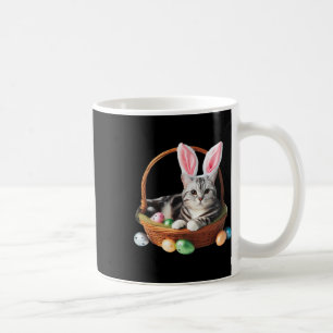Taza De Café Dueño de gato atigrado americano lindo caza huevos