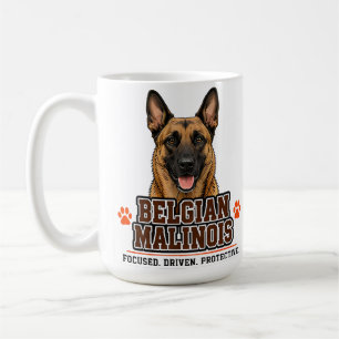 Taza De Café 🐾 Dueño de Pastor Belga Malinois Orgullo Familiar