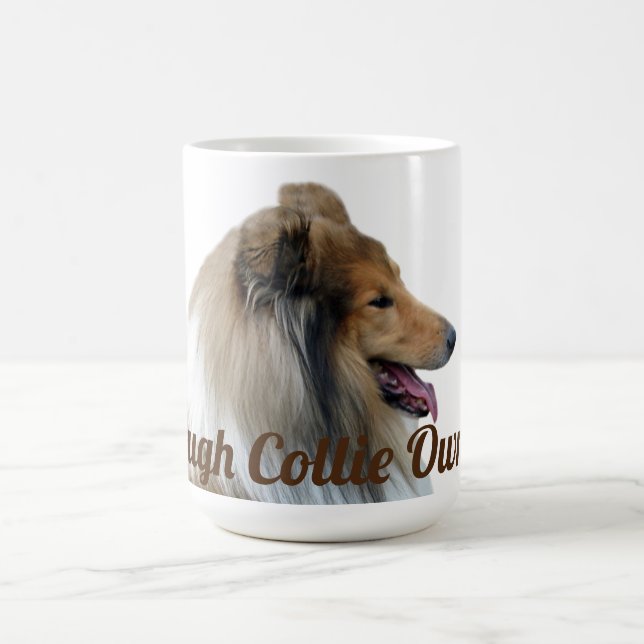 Taza De Café Dueño de Rough Collie (Centro)