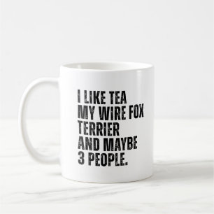 Taza De Café Dueño del perro de Fox Terrier de Wire