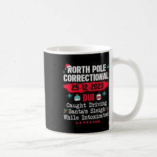 Taza De Café Dui correccional del Polo Norte atrapado conducien