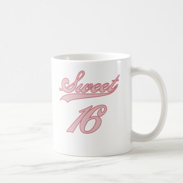 Taza De Café Dulce 16 del rosa del estilo del béisbol (Derecha)