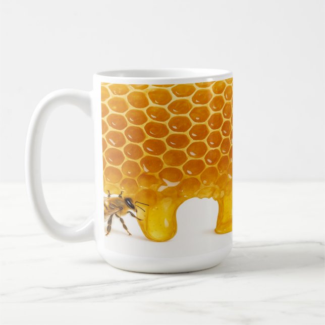 Taza De Café Dulce armonía: abejas y panecillo (Izquierda)