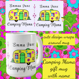 Taza De Café Dulce camping Trailer de viaje Camping Mama