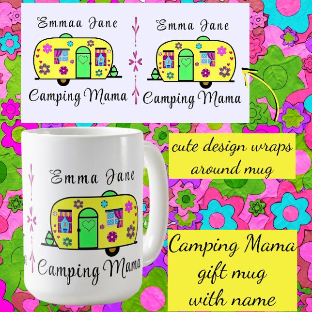 Taza De Café Dulce camping Trailer de viaje Camping Mama (Subido por el creador)