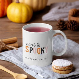 Taza De Café Dulce colorido Y Espeluznante | Feliz Halloween