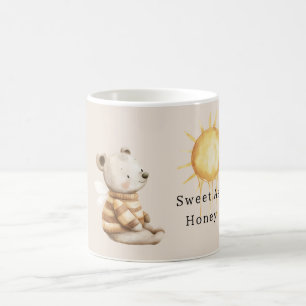 Taza De Café Dulce como el oso de abeja de miel sol