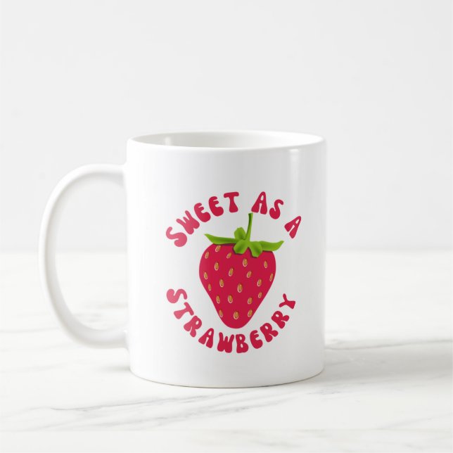 Taza De Café Dulce como fresa (Izquierda)