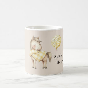 Taza De Café Dulce como panal de abeja de caballo Globo