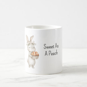 Taza De Café Dulce como un conejito de melocotón