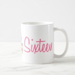 Taza De Café Dulce dieciséis (torta de cumpleaños)