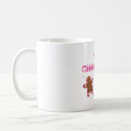 Taza De Café Dulce diseño de Navidad alegre de pan de jengibre 
