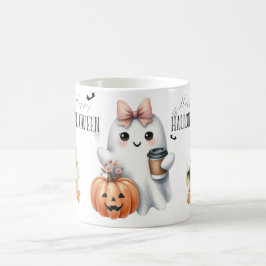 Taza De Café Dulce Fantasma Calabaza Murciélago Halloween