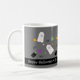 Taza De Café Dulce Fantasma de Halloween Mezcla de Confeti Colo