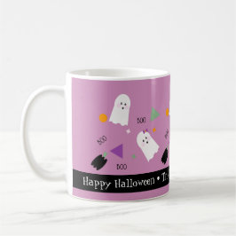 Taza De Café Dulce fantasma de Halloween mezcla de confeti colo