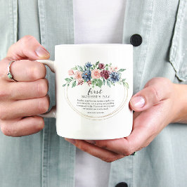 Taza De Café Dulce Floral Primer Día de la Madre