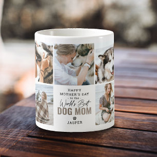 Taza De Café Dulce 'Mejor Mamá de Perro del Mundo' Día de la Ma