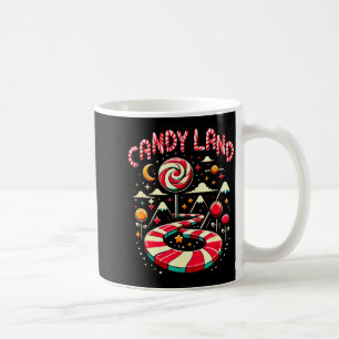 Taza De Café Dulce Navidad Tierra Arcoiris Sendero Caramelo Mer