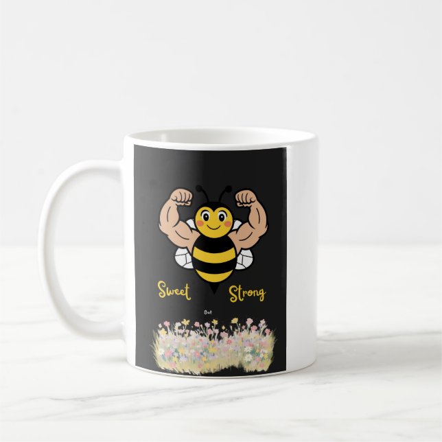 Taza De Café Dulce pero Fuerte – abeille mignonne (Izquierda)