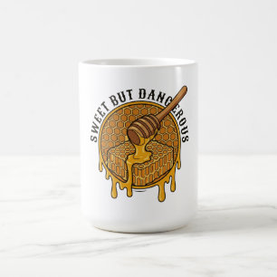 Taza De Café Dulce Pero Peligroso Miel Vintage Panal De Miel