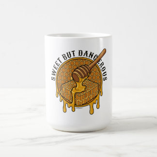 Taza De Café Dulce Pero Peligroso Miel Vintage Panal De Miel
