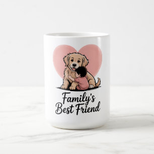 Taza De Café Dulce perro de Golden Retriever "El mejor amigo de