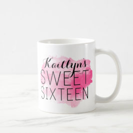Taza De Café Dulce personalizado 16 Mug con acuarela