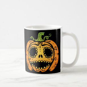 Taza De Café Dulce rostro de calabaza de Halloween