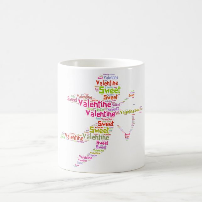 Taza De Café Dulce San Valentín Cupido, Mug (Centro)