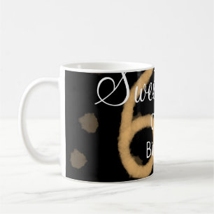 Taza De Café Dulce Sesenta añadir nombre fecha cumpleaños polka