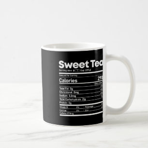 Taza De Café Dulce Tea Nutrition Hechos Diversión Día de Acción