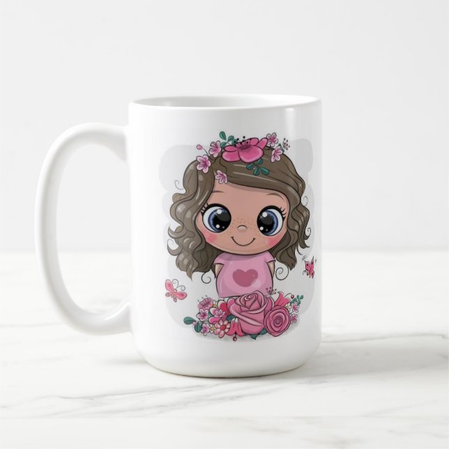Taza De Café Dulce tienda fotográfica de niña Mug (Izquierda)
