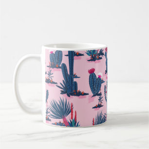 Taza De Café Dulce y a la moda Patrón de Seamless vintage veran