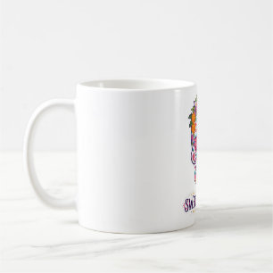 Taza De Café Dulce y espeluznante arte floral de cráneo de azúc