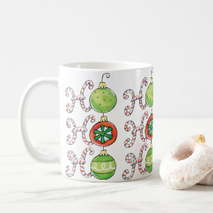 Taza De Café Dulces adornos de Navidad Ho Ho Ho