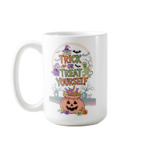 Dulces de Halloween y diseño de calabaza lindos