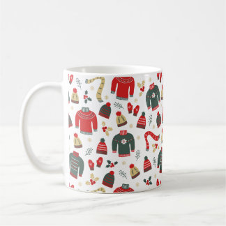 Taza De Café Dulces de vacaciones Gorras y Mittens Mug