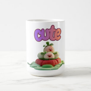 Taza De Café Dulces Delicias Arte Kawaii 3D – Camiseta Pastel P