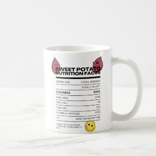 Taza De Café Dulces papas Hechos divertidos de nutrición