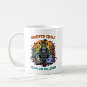 Taza De Café Dulces Personajes Espeluznantes de Halloween del E