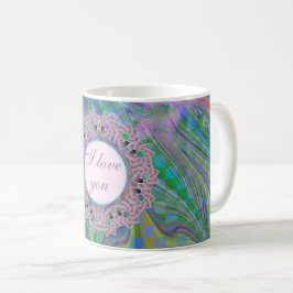 Taza De Café Dulces regalos y favorece el diseño floral
