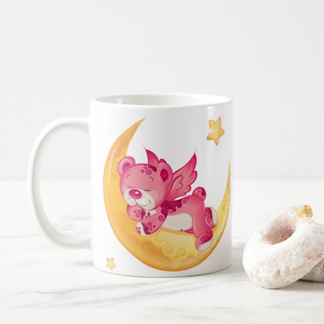Taza De Café Dulces sueños con un oso Teddy (Con donut)