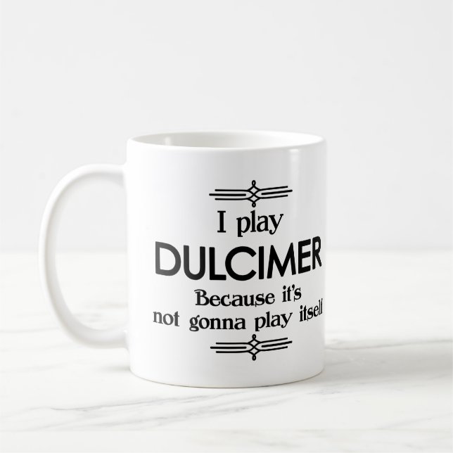 Taza De Café Dulcimer - Tómense música divertida Deco (Izquierda)